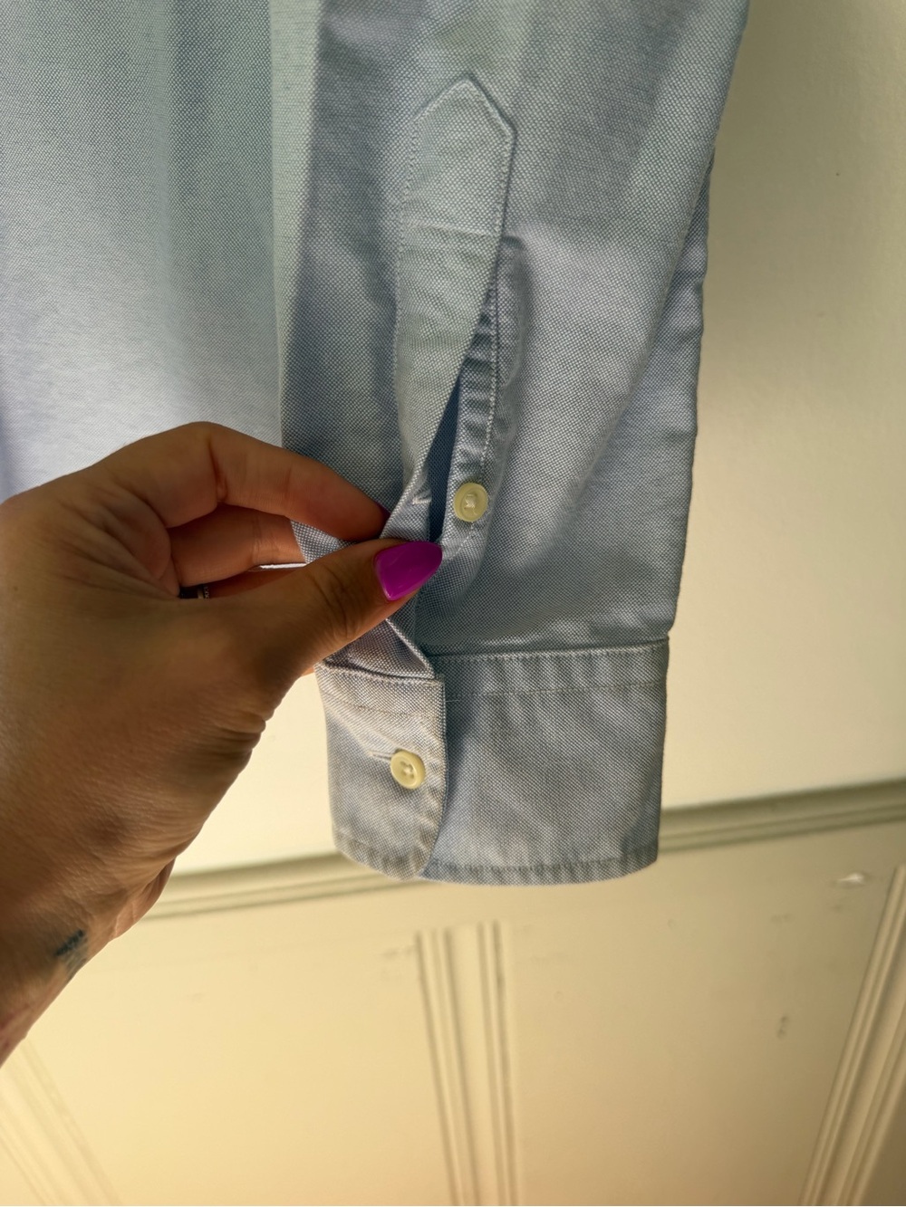 Ralph Lauren Light Blue Oxford Button-Down with Polo Bear Embroidery - Picture 4 of 9